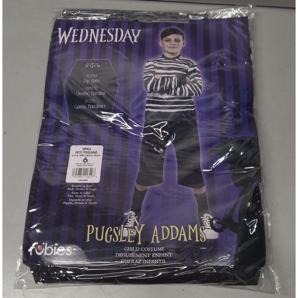 Rubies Pugsley Addams Family Child Costume Halloween Dress Up Boys Small Size 6 - Picture 4 of 4